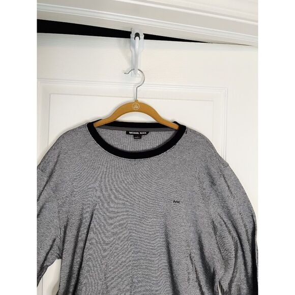 Michael Kors 100% Cotton Knit Crewneck Long Sleeve Pullover Embroidered Sweater - Picture 6 of 12